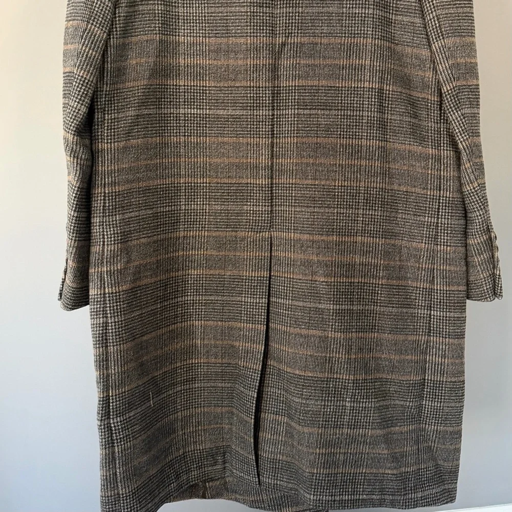 Banana Republic Heritage Collection Double-Breasted Plaid Coat